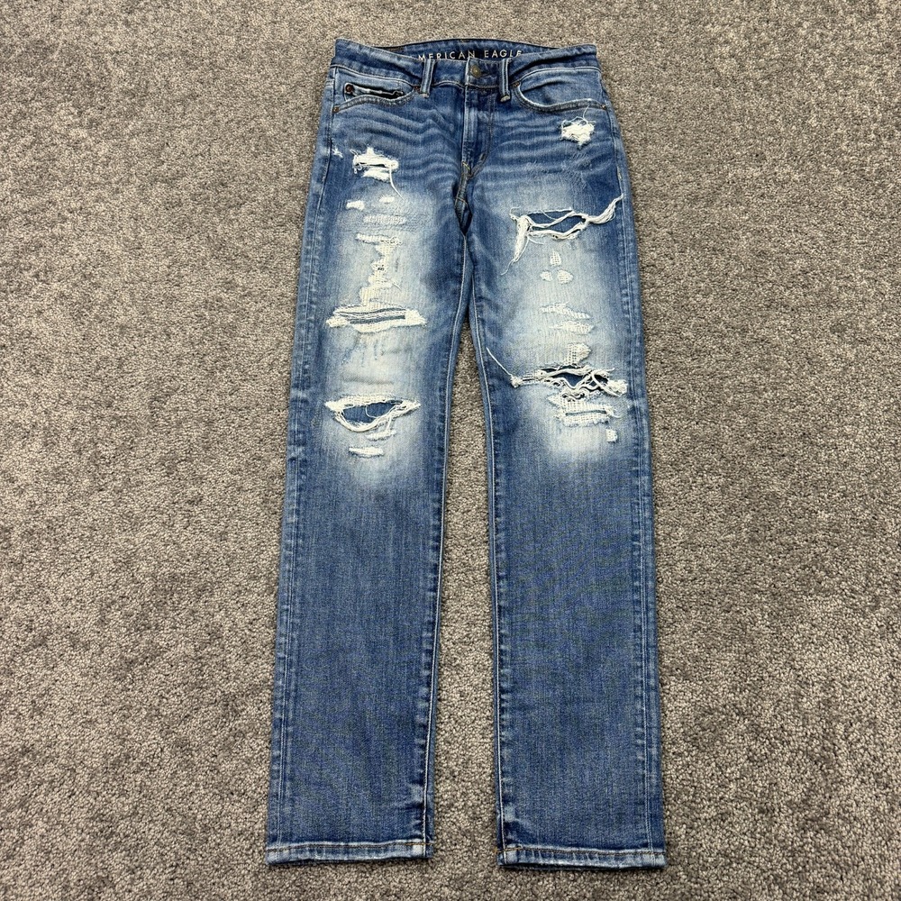 American Eagle Jeans Mens 29x32 Blue Slim Next Level Airflex Medium Wash Denim